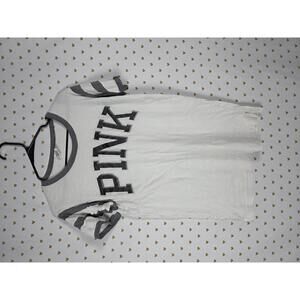 Victorias Secret PINK Logo ringer tee shirt small